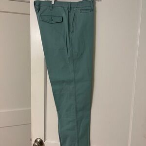 Lands' End Men's Green Chinos 35 Waist 31.5 Inseam